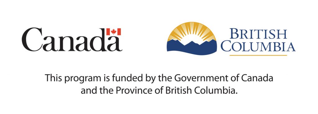 Government of Canada and BC logos: This program is funded by the Government of Canada and the Province of British Columbia