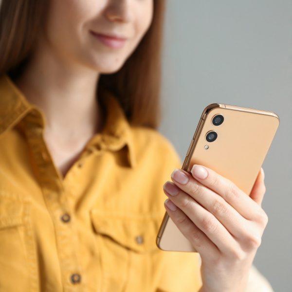 woman using a cellphone