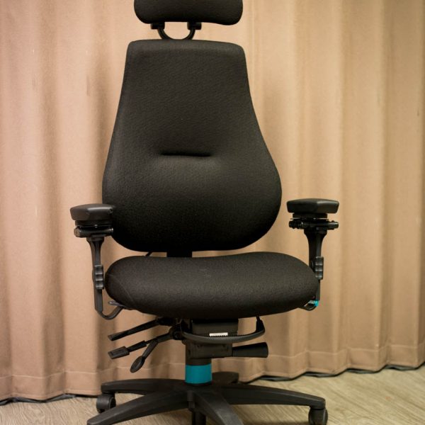an ergonomic chair