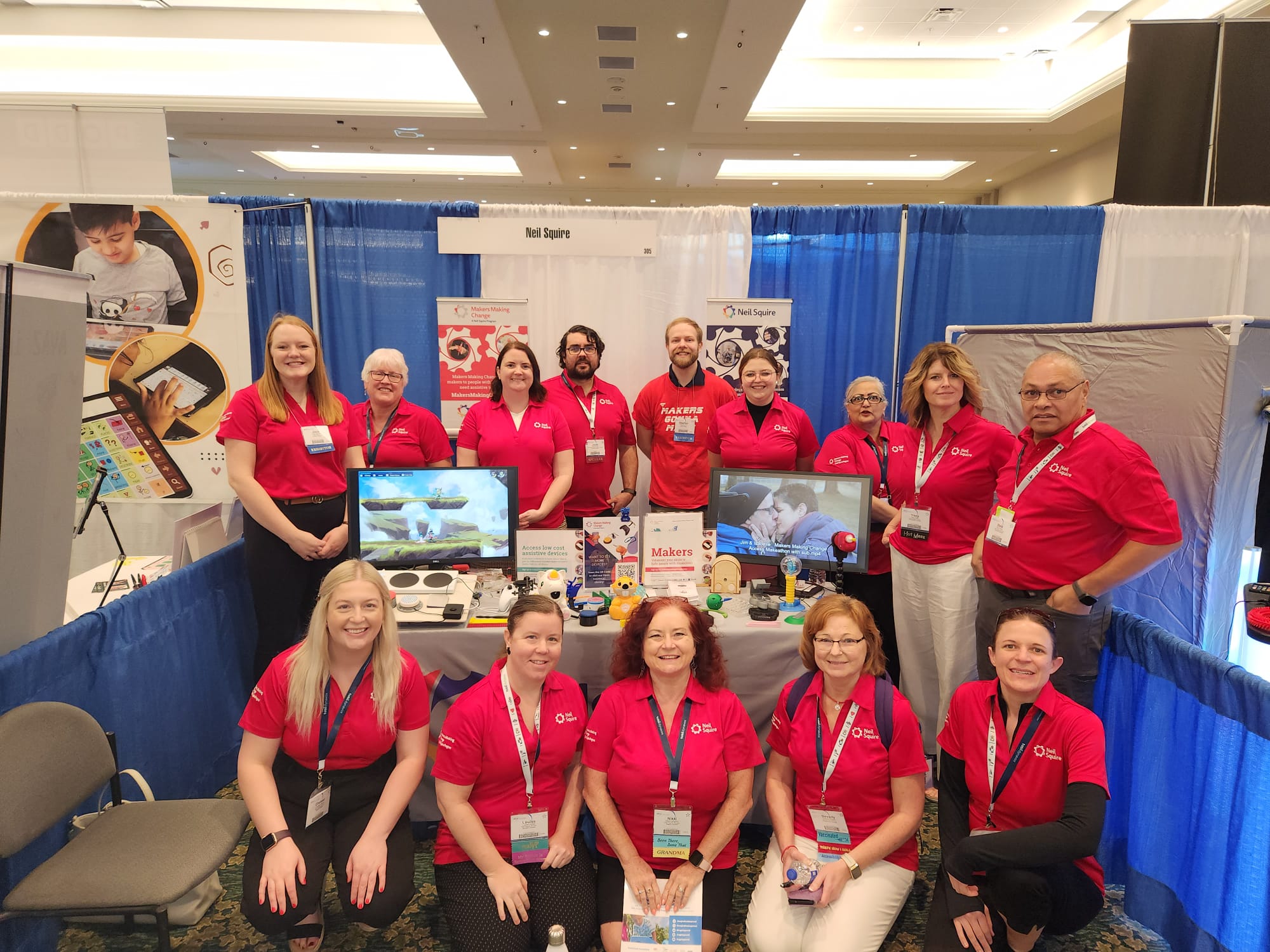 The Neil Squire team at the ATIA 2023 booth