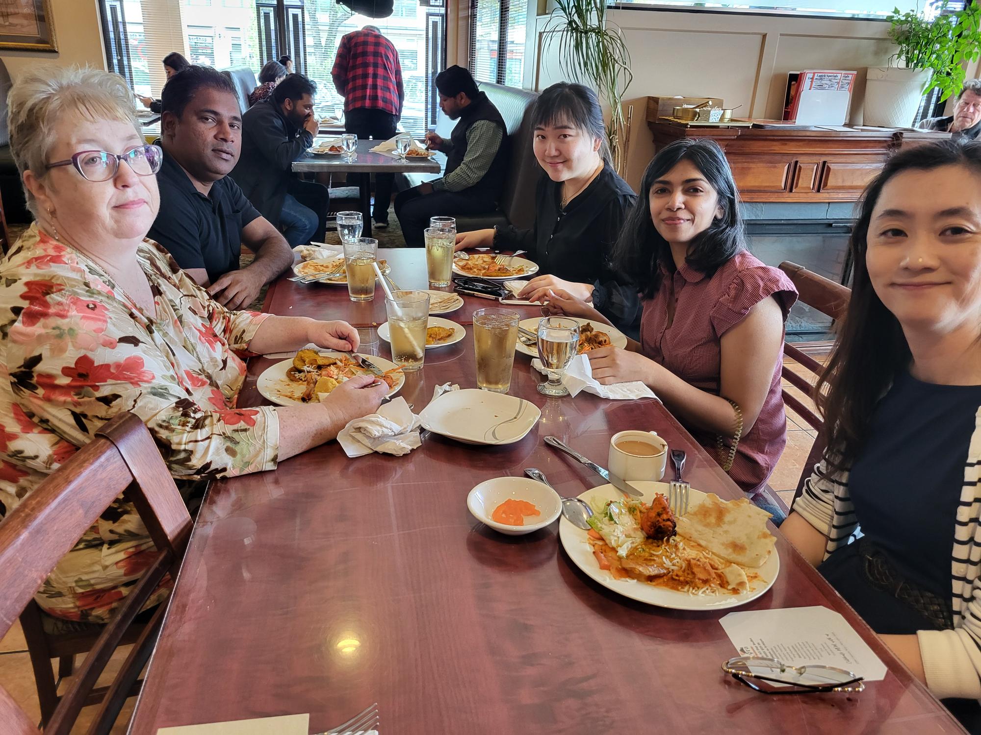 WorkBC Assistive Technology Services staff at lunch.